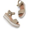 image:imageDREAM PAIRS Womens Open Toe Buckle Ankle Strap Espadrille Platform Wedge SandalsTaupe