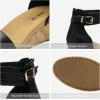 image:imageDREAM PAIRS Womens Open Toe Buckle Ankle Strap Platform Wedge Sandals Summer ShoesBlackPu