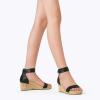 image:imageDREAM PAIRS Womens Open Toe Buckle Ankle Strap Platform Wedge Sandals Summer ShoesBlackPu