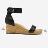 image:imageDREAM PAIRS Womens Open Toe Buckle Ankle Strap Platform Wedge Sandals Summer ShoesBlackPu