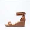 image:imageDREAM PAIRS Womens Open Toe Buckle Ankle Strap Platform Wedge Sandals Summer ShoesCamelPu