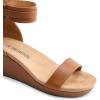 image:imageDREAM PAIRS Womens Open Toe Buckle Ankle Strap Platform Wedge Sandals Summer ShoesCamelPu