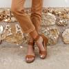 image:imageDREAM PAIRS Womens Open Toe Buckle Ankle Strap Platform Wedge Sandals Summer ShoesCamelPu