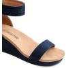 image:imageDREAM PAIRS Womens Open Toe Buckle Ankle Strap Platform Wedge Sandals Summer ShoesNavy