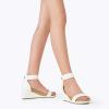 image:imageDREAM PAIRS Womens Open Toe Buckle Ankle Strap Platform Wedge Sandals Summer ShoesWhitePu