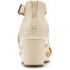 image:imageDREAM PAIRS Womens Open Toe Buckle Ankle Strap Summer Platform Wedge SandalsBeige