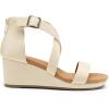 image:imageDREAM PAIRS Womens Open Toe Buckle Ankle Strap Summer Platform Wedge SandalsBeige