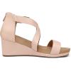 image:imageDREAM PAIRS Womens Open Toe Buckle Ankle Strap Summer Platform Wedge SandalsNudePu