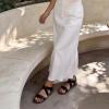 image:imageDREAM PAIRS Womens Open Toe Elastic Ankle Strap Flat Summer SandalsBlack