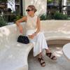 image:imageDREAM PAIRS Womens Open Toe Elastic Ankle Strap Flat Summer SandalsBlack