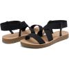 image:imageDREAM PAIRS Womens Open Toe Elastic Ankle Strap Flat Summer SandalsBlack1