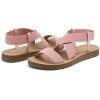 image:imageDREAM PAIRS Womens Open Toe Elastic Ankle Strap Flat Summer SandalsBlush