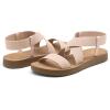 image:imageDREAM PAIRS Womens Open Toe Elastic Ankle Strap Flat Summer SandalsNude