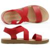 image:imageDREAM PAIRS Womens Open Toe Elastic Ankle Strap Flat Summer SandalsRed