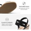 image:imageDREAM PAIRS Womens Open Toe Espadrilles Dressy Platform Sandals Slip on Elastic Ankle Strap Wedges SandalsBlackpu