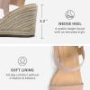 image:imageDREAM PAIRS Womens Open Toe Espadrilles Dressy Platform Sandals Slip on Elastic Ankle Strap Wedges SandalsBlush