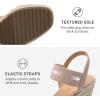 image:imageDREAM PAIRS Womens Open Toe Espadrilles Dressy Platform Sandals Slip on Elastic Ankle Strap Wedges SandalsBlush