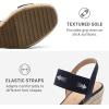 image:imageDREAM PAIRS Womens Open Toe Espadrilles Dressy Platform Sandals Slip on Elastic Ankle Strap Wedges SandalsNavy