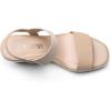 image:imageDREAM PAIRS Womens Open Toe Espadrilles Dressy Platform Sandals Slip on Elastic Ankle Strap Wedges SandalsNudepu