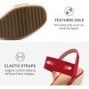 image:imageDREAM PAIRS Womens Open Toe Espadrilles Dressy Platform Sandals Slip on Elastic Ankle Strap Wedges SandalsRed