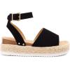 image:imageDREAM PAIRS Womens Platform Espadrilles Casual Ankle Strap Wide Wedge Sandals Comfortable Dressy Summer ShoesBlack