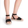 image:imageDREAM PAIRS Womens Platform Espadrilles Casual Ankle Strap Wide Wedge Sandals Comfortable Dressy Summer ShoesBlacknubuck