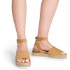 image:imageDREAM PAIRS Womens Platform Espadrilles Casual Ankle Strap Wide Wedge Sandals Comfortable Dressy Summer ShoesCamalsuede