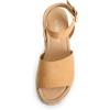 image:imageDREAM PAIRS Womens Platform Espadrilles Casual Ankle Strap Wide Wedge Sandals Comfortable Dressy Summer ShoesCamalsuede