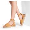 image:imageDREAM PAIRS Womens Platform Espadrilles Casual Ankle Strap Wide Wedge Sandals Comfortable Dressy Summer ShoesCamalsuede