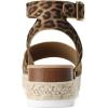 image:imageDREAM PAIRS Womens Platform Espadrilles Casual Ankle Strap Wide Wedge Sandals Comfortable Dressy Summer ShoesLeopard