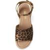 image:imageDREAM PAIRS Womens Platform Espadrilles Casual Ankle Strap Wide Wedge Sandals Comfortable Dressy Summer ShoesLeopard