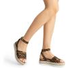 image:imageDREAM PAIRS Womens Platform Espadrilles Casual Ankle Strap Wide Wedge Sandals Comfortable Dressy Summer ShoesLeopard