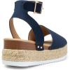 image:imageDREAM PAIRS Womens Platform Espadrilles Casual Ankle Strap Wide Wedge Sandals Comfortable Dressy Summer ShoesNavy