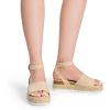 image:imageDREAM PAIRS Womens Platform Espadrilles Casual Ankle Strap Wide Wedge Sandals Comfortable Dressy Summer ShoesNudesuede