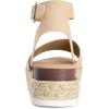 image:imageDREAM PAIRS Womens Platform Espadrilles Casual Ankle Strap Wide Wedge Sandals Comfortable Dressy Summer ShoesNudesuede