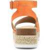 image:imageDREAM PAIRS Womens Platform Espadrilles Casual Ankle Strap Wide Wedge Sandals Comfortable Dressy Summer ShoesOrange