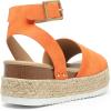 image:imageDREAM PAIRS Womens Platform Espadrilles Casual Ankle Strap Wide Wedge Sandals Comfortable Dressy Summer ShoesOrange