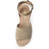 image:imageDREAM PAIRS Womens Platform Espadrilles Casual Ankle Strap Wide Wedge Sandals Comfortable Dressy Summer ShoesTaupe