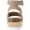 image:imageDREAM PAIRS Womens Platform Espadrilles Casual Ankle Strap Wide Wedge Sandals Comfortable Dressy Summer ShoesTaupe