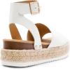 image:imageDREAM PAIRS Womens Platform Espadrilles Casual Ankle Strap Wide Wedge Sandals Comfortable Dressy Summer ShoesWhitepu