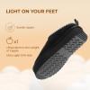 image:imageDREAM PAIRS Womens Platform Slippers Genuine Suede Slipon Warm FuzzyEasy Autumn Winter Fluffy Comfy Furry Shoes for Outdoor IndoorBlack