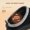 image:imageDREAM PAIRS Womens Platform Slippers Genuine Suede Slipon Warm FuzzyEasy Autumn Winter Fluffy Comfy Furry Shoes for Outdoor IndoorBlack