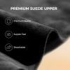 image:imageDREAM PAIRS Womens Platform Slippers Genuine Suede Slipon Warm FuzzyEasy Autumn Winter Fluffy Comfy Furry Shoes for Outdoor IndoorBlack