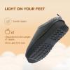 image:imageDREAM PAIRS Womens Platform Slippers Genuine Suede Slipon Warm FuzzyEasy Autumn Winter Fluffy Comfy Furry Shoes for Outdoor IndoorGrey