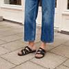 image:imageDREAM PAIRS Womens Slides Arch Support Slip on Flat Sandals Plantar Fasciitis Soft Cushion Slippers With Adjustable StrapsBlack