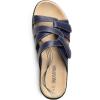 image:imageDREAM PAIRS Womens Slides Arch Support Slip on Flat Sandals Plantar Fasciitis Soft Cushion Slippers With Adjustable StrapsNavy