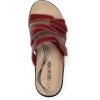image:imageDREAM PAIRS Womens Slides Arch Support Slip on Flat Sandals Plantar Fasciitis Soft Cushion Slippers With Adjustable StrapsRedpu