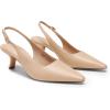 image:imageDREAM PAIRS Womens Slingback Kitten Heels  236 Inch Low Heel Pointed Toe Pumps Comfortable Closed Toe Dress Shoes for Office Work Classic Holiday HeelsNude