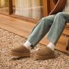 image:imageDREAM PAIRS Womens Slippers Platform Genuine Suede SlipOn Memory Foam Cozy Fluffy Warm Comfy Furry House Shoes for Outdoor IndoorChestnut