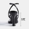 image:imageDREAM PAIRS Womens Square Open Toe Flip Flop High kitten Heels Strappy Thong Ankle Strap 335 Inch Sandals Comfort Dress Party ShoesBlack